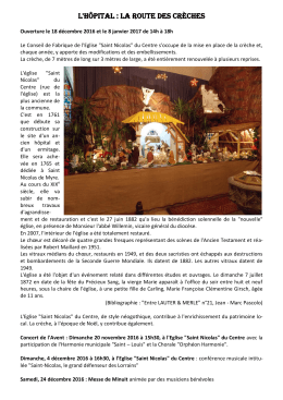 L`H&Ocirc;PITAL : La Route des Cr&egrave;ches