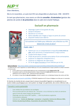 Exclusif en pharmacie