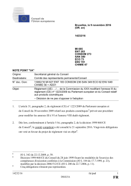 14232/16 ile/pad 1 DGG3A 1. L`article 31, paragraphe 2, du