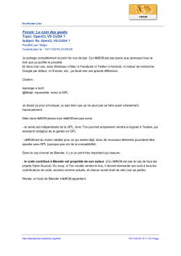 Forum: Le coin des geeks - The Blender Clan