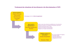 Traitement des situations de harcèlement et de discrimination à l`UPS