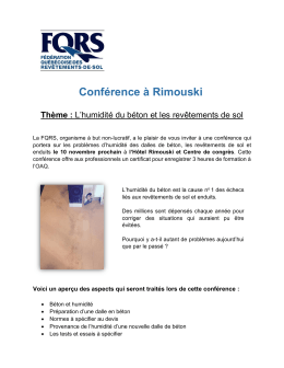 Conférence à Rimouski