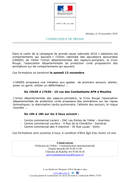 communique de presse