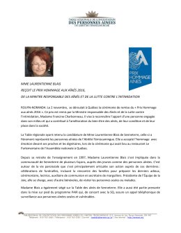 Lire plus. - Table r&eacute;gionale de concertation des personnes a&icirc;n&eacute;es