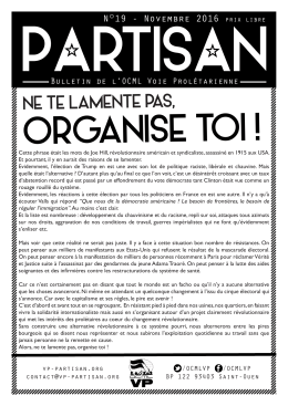 ne te lamente pas - OCML Voie Prolétarienne