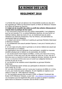 la ronde des lacs - Mairie de Villeneuve