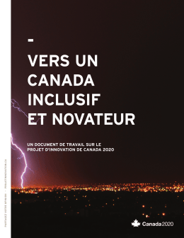 VERS UN CANADA INCLUSIF ET NOVATEUR
