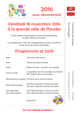 On vous attend nombreux