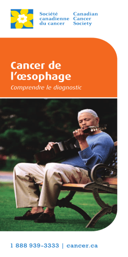 Cancer de l`œsophage : Comprendre le diagnostic