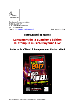 Lancement de la quatrième édition du tremplin
