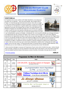 Bulletin et Programme novembre