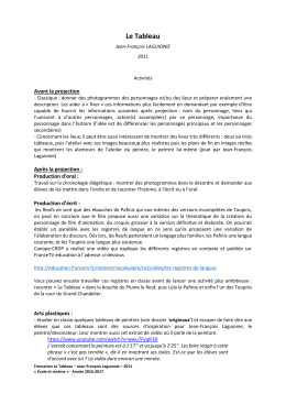 Travailler sur le film