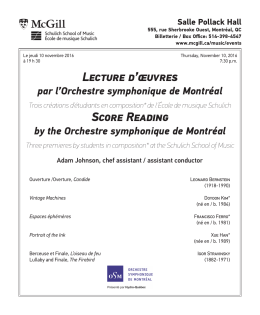 Lecture d`&oelig;uvres Score Reading