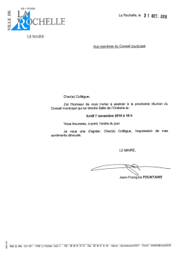 Consultez l`ordre du jour