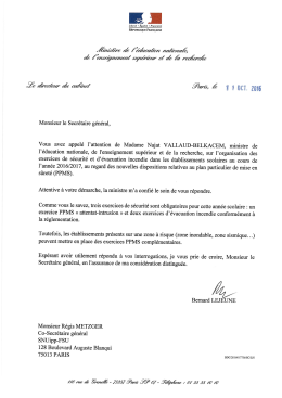 Lire le courrier - SNUipp-FSU