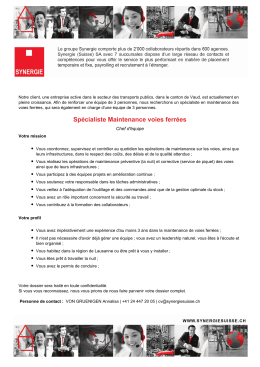 Offre d`emploi