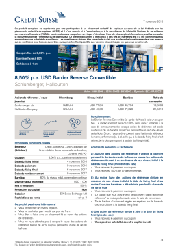 8,50% pa USD Barrier Reverse Convertible Schlumberger, Halliburton
