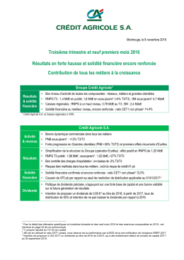 rapport de gestion - Crédit Agricole CIB