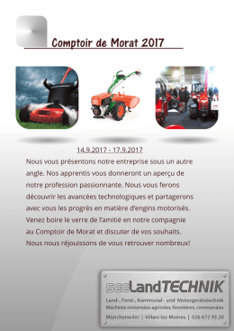 Comptoir de Morat 2017