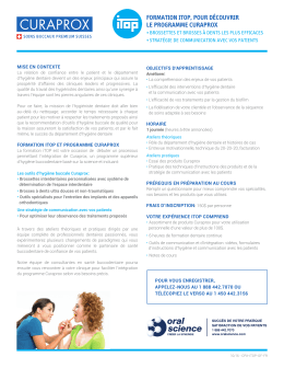 formation itop, pour d&eacute;couvrir le programme curaprox