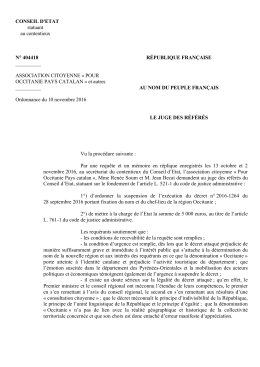 CONSEIL D`ETAT statuant au contentieux N° 404418