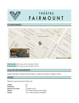 coordonn&eacute;es quai de d&eacute;chargement sc&egrave;ne