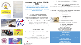 AVANTAGES CARTE PRIVILEGE ! Cliquez ici