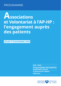 Associations et Volontariat à l`AP-HP : l`engagement auprès