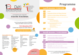 Consulter le programme détaillé