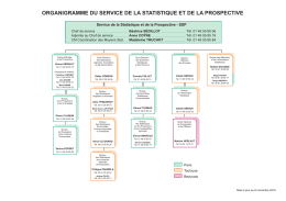 organigramme du service de la statistique et de la