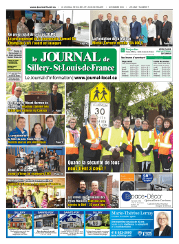 Quand la s&eacute;curit&eacute; de tous nous tient &agrave; c&oelig;ur - Journ