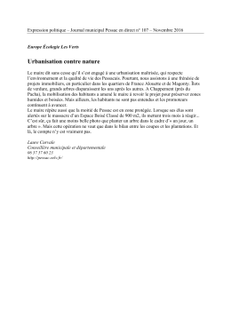 Europe Ecologie Les Verts - novembre 2016 (PDF