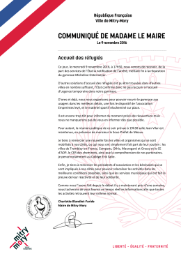 Ce jour, le mercredi 9 novembre 2016, &agrave; 17h50, nous