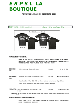 le catalogue et les formulaires - Ecole de Rugby du Pic Saint-Loup