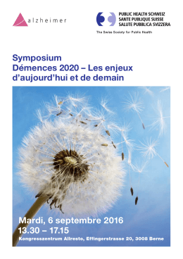Manifestations - Association Alzheimer Suisse
