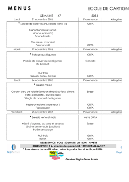 21 novembre &mdash; 9 d&eacute;cembre