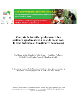 Contrats de travail et performance des syst&egrave;mes