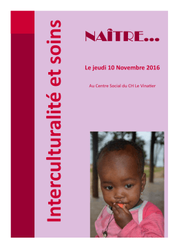 Colloque 10 novembre 2016_interculturalité et soins