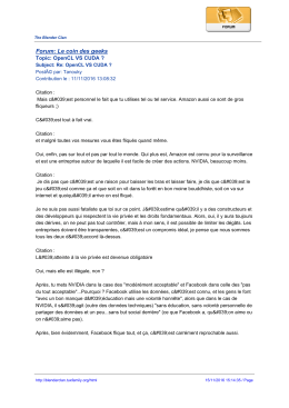Forum: Le coin des geeks - The Blender Clan