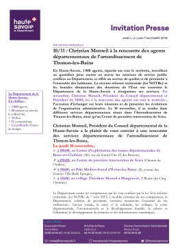 10/11 : Christian Monteil &agrave; la rencontre des agents d&eacute;partementaux