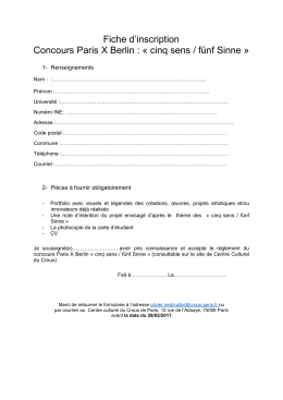 Fiche d`inscription-Paris x Berlin 2017
