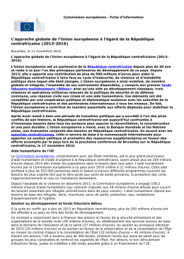 L`approche globale de l`Union européenne à l`égard de la