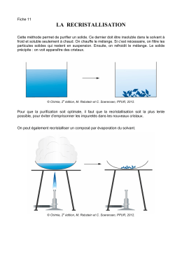 la recristallisation