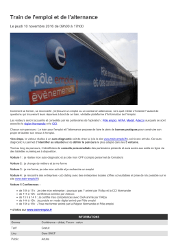 Train de l`emploi et de l`alternance