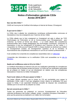 Notice d`information générale 2016-2017