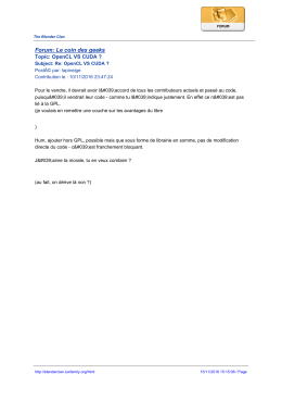 Forum: Le coin des geeks - The Blender Clan