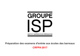 crfpa - Groupe ISP