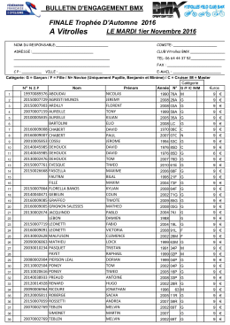 Liste des engagés vitrollais à Vitrolles