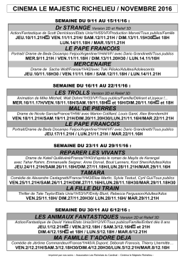 Cin&eacute;ma Majestic RICHELIEU