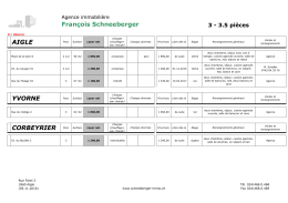 3 pièces - Agence Immobilière François Schneeberger